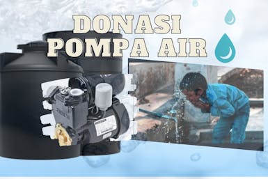 Wakaf sarana air, torn pompa san selang paralon untuk mushollah dan pesantren