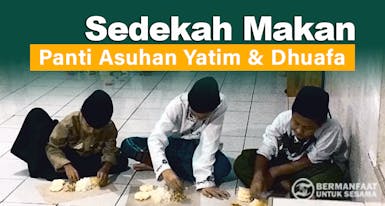 Sedekah Makan untuk Anak Yatim-Piatu