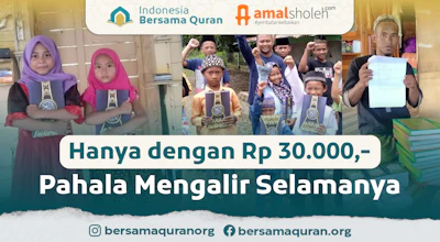 Hanya Dengan Rp30.000 Selamatkan Umat Muslim Indonesia Dengan Al-Quran
