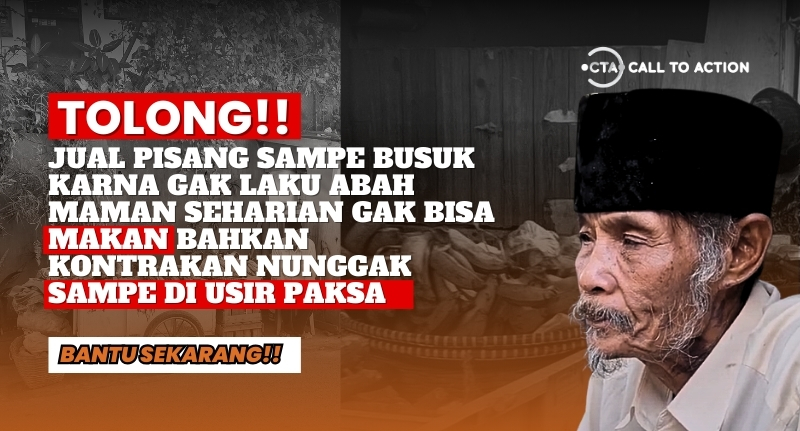 Pisangnya Sampai Busuk Karena Ga Laku Berhari-Hari Lansia Ini Sampai Kelaparan, Bantu Sekarang!