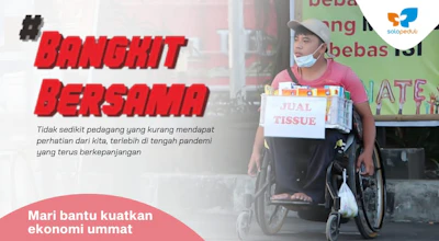 Sedekah untuk Modal Usaha Pedagang Dhuafa
