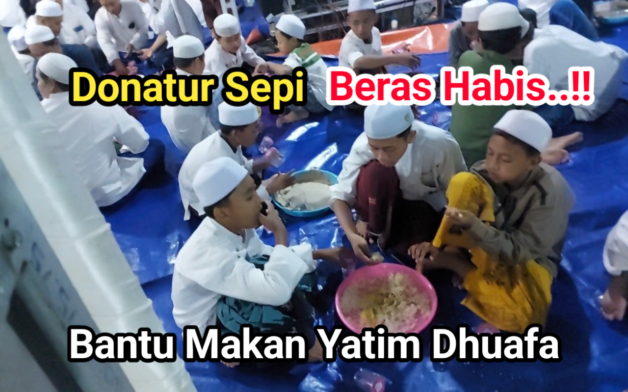Kehabisan Beras, Bantu Untuk Makan Anak Yatim