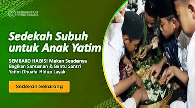 Sedekah Makan untuk Yatim dan Dhuafa