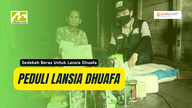 Infak Beras Untuk Lansia Pra Sejahtera