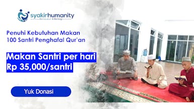 Patungan Makan Santri Penghafal Qur'an Rp 35,000 per santri