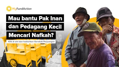 100 Gerobak Perjuangan untuk Dhuafa Pedagang Kaki Lima