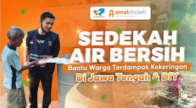 Sedekah Air Bersih Bantu Warga Terdampak Kekeringan