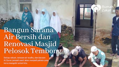 10 rb bisa Bangun Masjid Pertama di Pelosok Desa Tembong