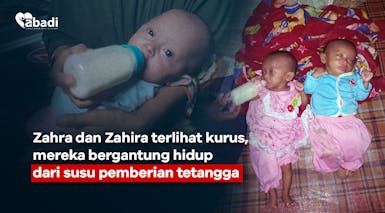 Orang tua kabur, Bayi kembar dirawat nenek penjual sayur
