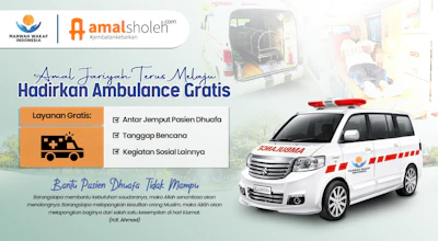 Amal Jariyah Terus Melaju, Hadirkan Wakaf Mobil Ambulance Gratis