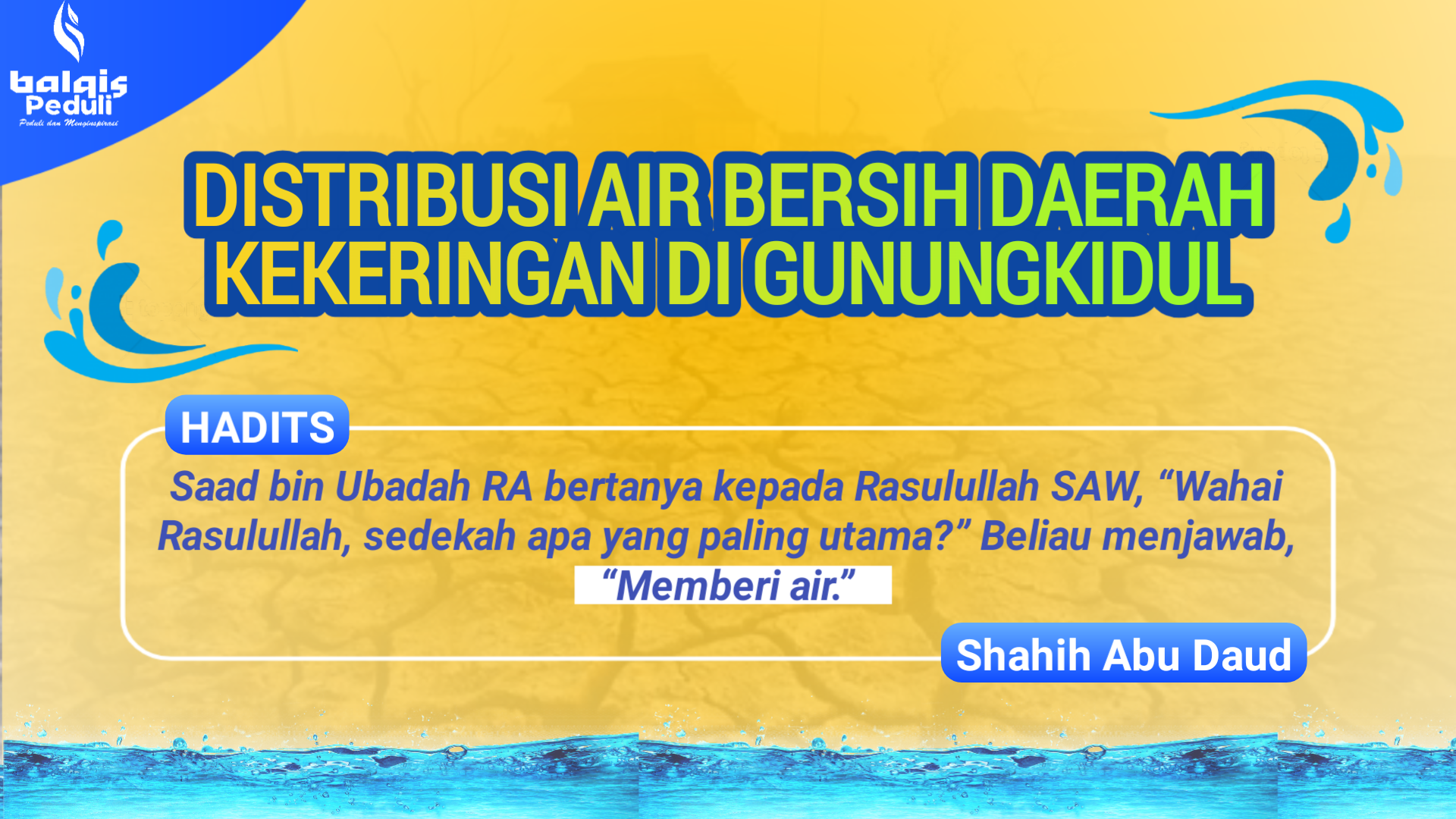 Distribusi Air Bersih Ke Daerah Kekeringan Di Gunungkidul