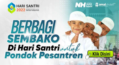 Berbagi Sembako di Hari Santri untuk Pesantren