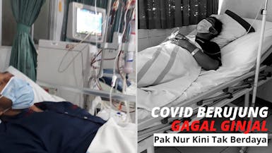 Covid Berujung Gagal Ginjal, Pak Nur Kini Tak Berdaya