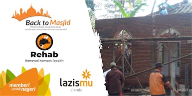 Rehab Masjid, Raih Amal Jariyah Pahala Terus Mengalir #Lazismu
