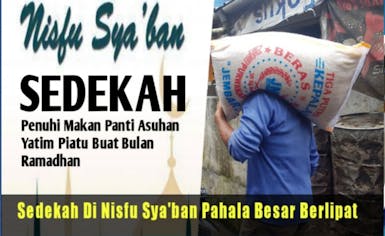 Pahala Besar Nisfu Sya'ban, Sedekah Beras Untuk Makan Panti Yatim