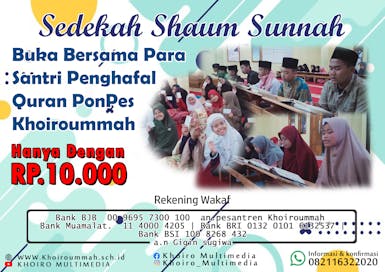 SEDEKAH SHAUM SUNNAH