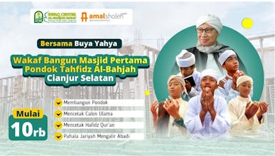 Infaq Bangun Masjid Pertama Pondok Tahfidz Al Bahjah Cianjur Selatan