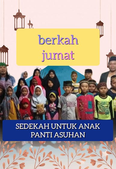 Sedekah jumat berkah untuk anak panti