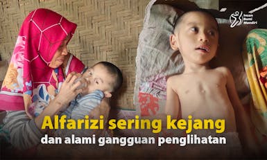 Epilepsi dan Gizi Buruk, Bantu Alfarizi Sehat