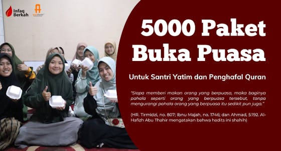 Tebar 5000 Paket Buka Puasa Senin Dan Kamis Setiap Bulan