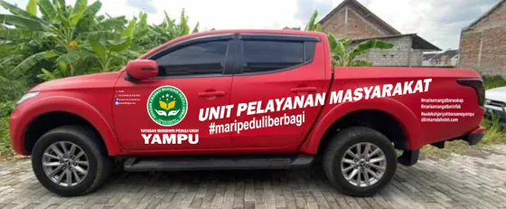 Sedekah Rutin Raih pahala mengalir di setiap putaran roda mobil layanan ...