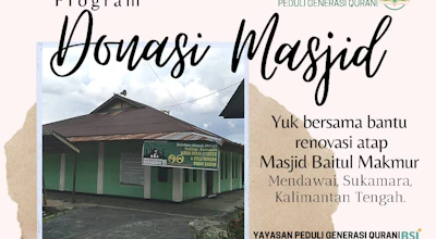 Donasi masjid, bangun rumah di surga