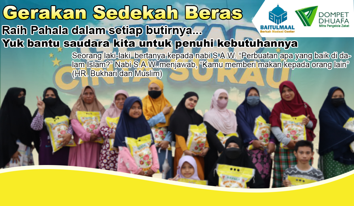 Gerakan Sedekah Beras BMC