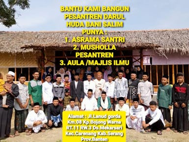 BANTU KAMI BANGUN ASRAMA SANTRI DARUL HUDA BANI SALIM