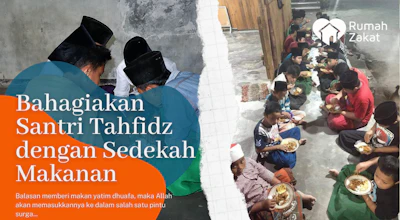 Alirkan Pahala melalui Sedekah Makanan untuk Santri Pelosok