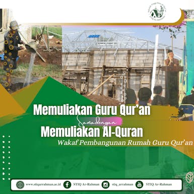 Wakaf Pembangunan Rumah Guru Qur’an