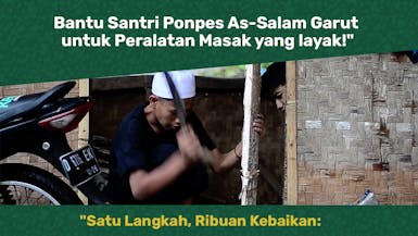 Santri Ponpes As-Salam Garut Perlu Alat Masak yang Layak