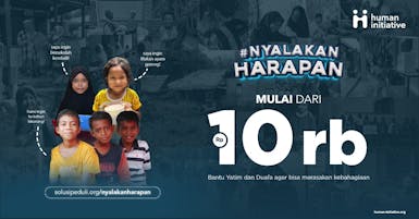 Gerakan sedekah 10 Ribu #NyalakanHarapan Mereka yang membutuhkan
