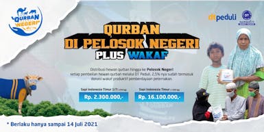 Qurban di Pelosok Negeri Plus Wakaf