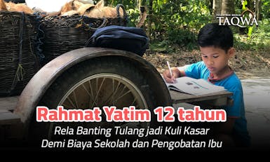 Menjadi Tulang Punggung Keluarga, Bantu Ringankan Beban Rahmat