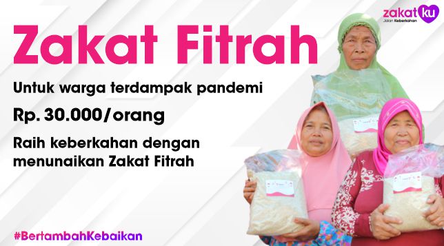 Zakat Fitrah untuk Warga Terdampak Pandemi
