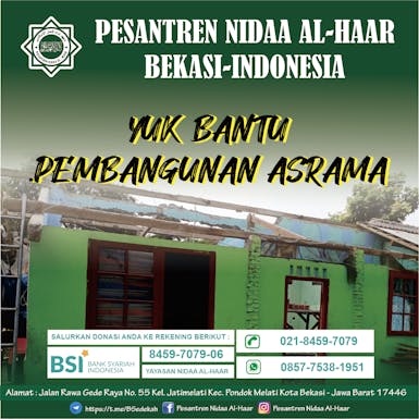 PEMBANGUNAN ASRAMA SANTRI PESANTREN NIDAA