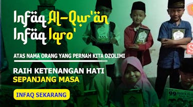Infak Al-Qur'an dan Iqro' atas nama Kedua Orangtua