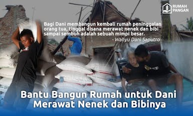 25.000/Hari Dani Harus Merawat Nenek dan Bibi Sakit, Kini Rumahnya Ambruk!..
