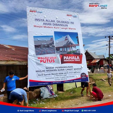 Wakaf Pembangunan Masjid Kurir Langit Maros