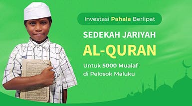 Wakaf Perlengkapan Belajar Al Quran untuk Mualaf Pedalaman Maluku