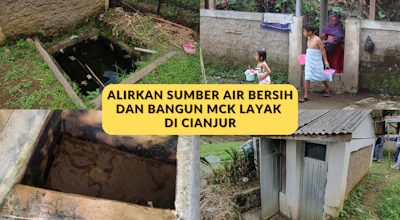 Bantu MCK Layak dan Sumber Air Bersih untuk Warga Cianjur