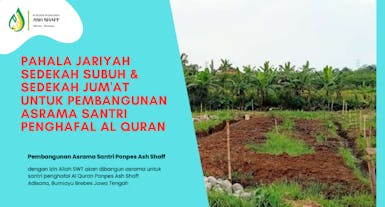 Bantu Santri Bangun Asrama Pesantren