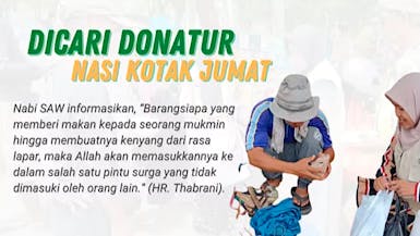 Dicari Donatur Nasi Kotak Jumat