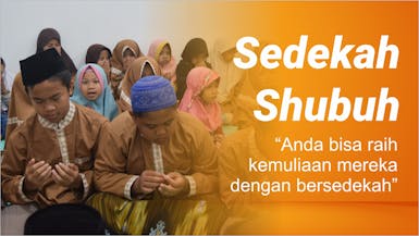 Sedekah Sya'ban untuk Santri Penghafal Qur'an