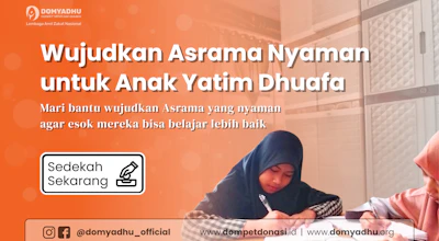 Wujudkan Asrama Nyaman untuk Anak Yatim Dhuafa
