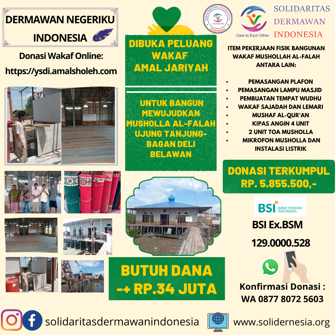 Gerakan Wakat Perlengkapan Ibadah Untuk Masjid Pelosok Muslim Minoritas