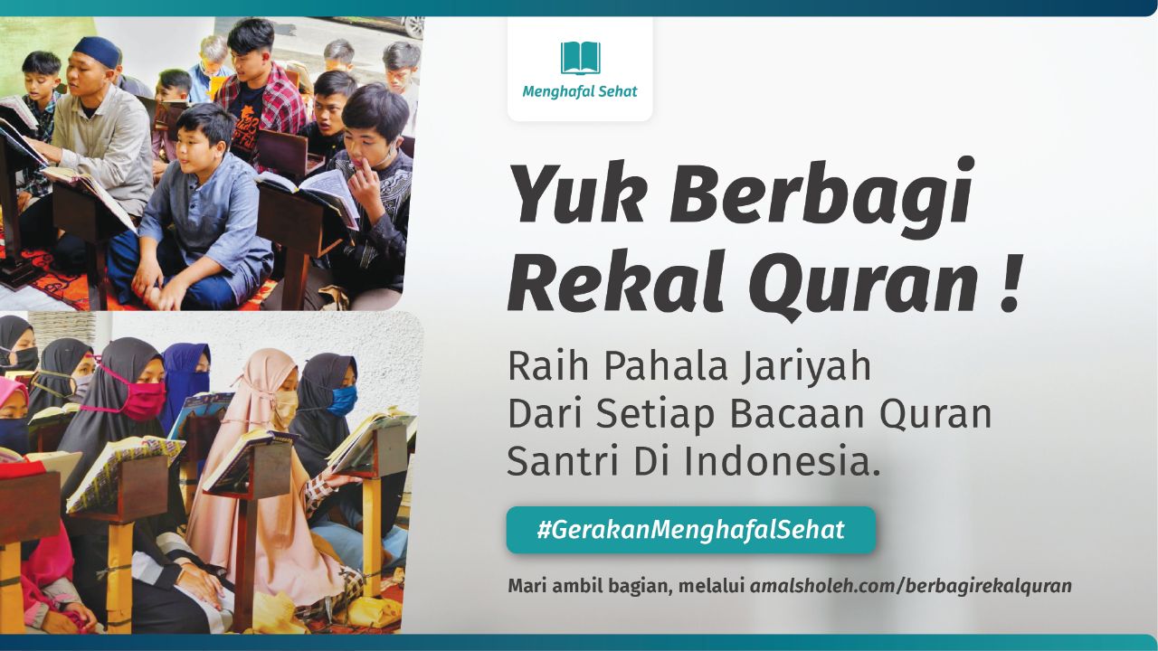 Berbagi Rekal Quran Untuk Ribuan Santri