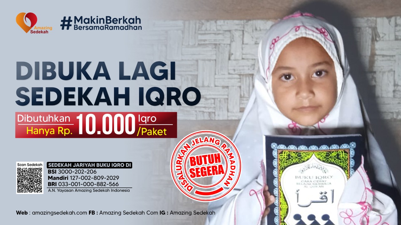 Sedekah Jariyah Buku Iqro Untuk Pelosok Negeri