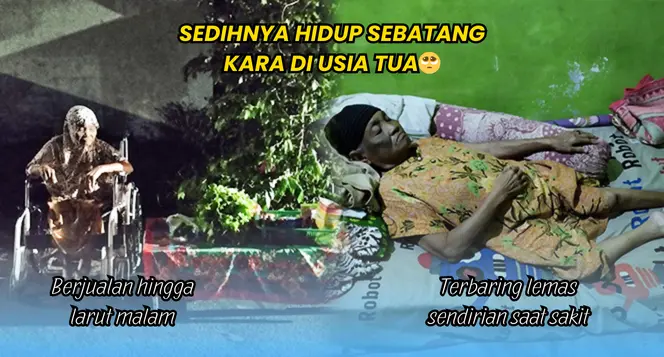 Berjualan Hingga Larut Malam, Nek Zubaini Hidup Sebatang Kara dan Menderita Polio