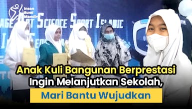 Beasiswa untuk Ghina, Anak Berprestasi Asal Mataram